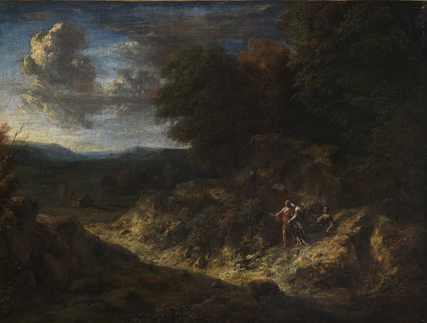 Bordo del bosco con pastori - Staatliche Kunsthalle Karlsruhe